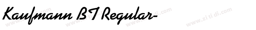 Kaufmann BT Regular字体转换